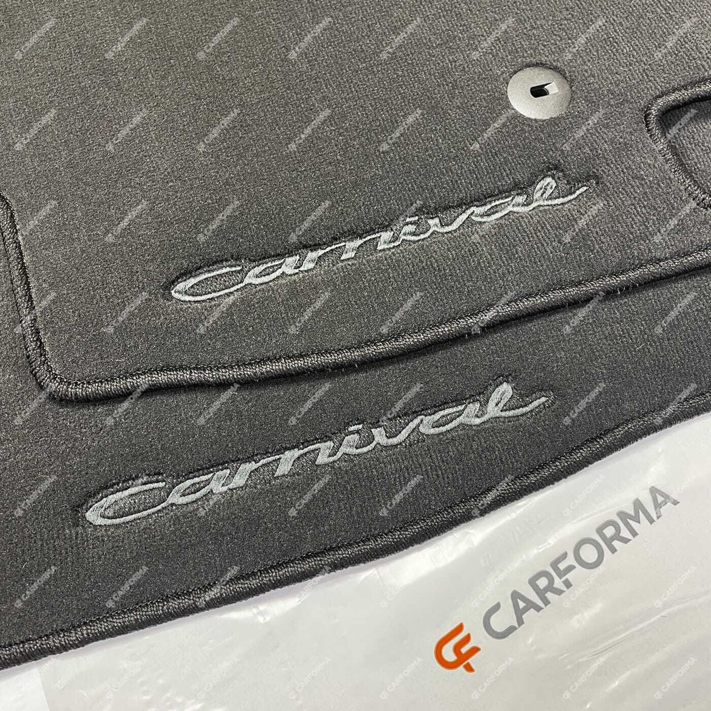 Ворсовые коврики на KIA Carnival III 7 мест 2014&nbsp;-&nbsp;2021 в Ярославле