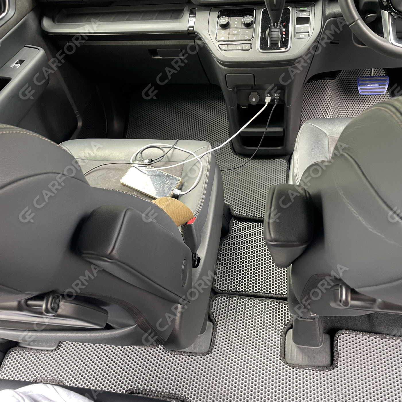 Ворсовые коврики на Honda StepWGN VI 2022&nbsp;-&nbsp;2026 в Ярославле