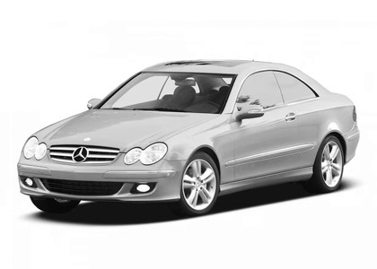 Ворсовые коврики на Mercedes CLK (C209) 2002 - 2009 в Ярославле