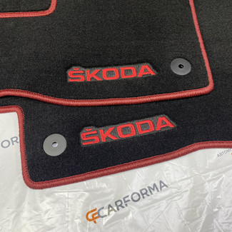 Ворсовые коврики на Skoda Octavia A5 и FL 2004 - 2013 в Ярославле