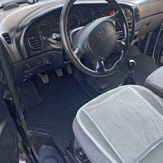 Водительские ворсовые коврики Hyundai H1 I 1996 - 2007 в Ярославле Водительские ворсовые коврики Hyundai H1 I 1996 - 2007 в Ярославле